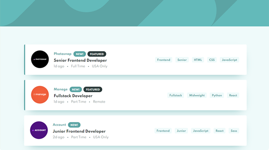 Job Listing & Filtering